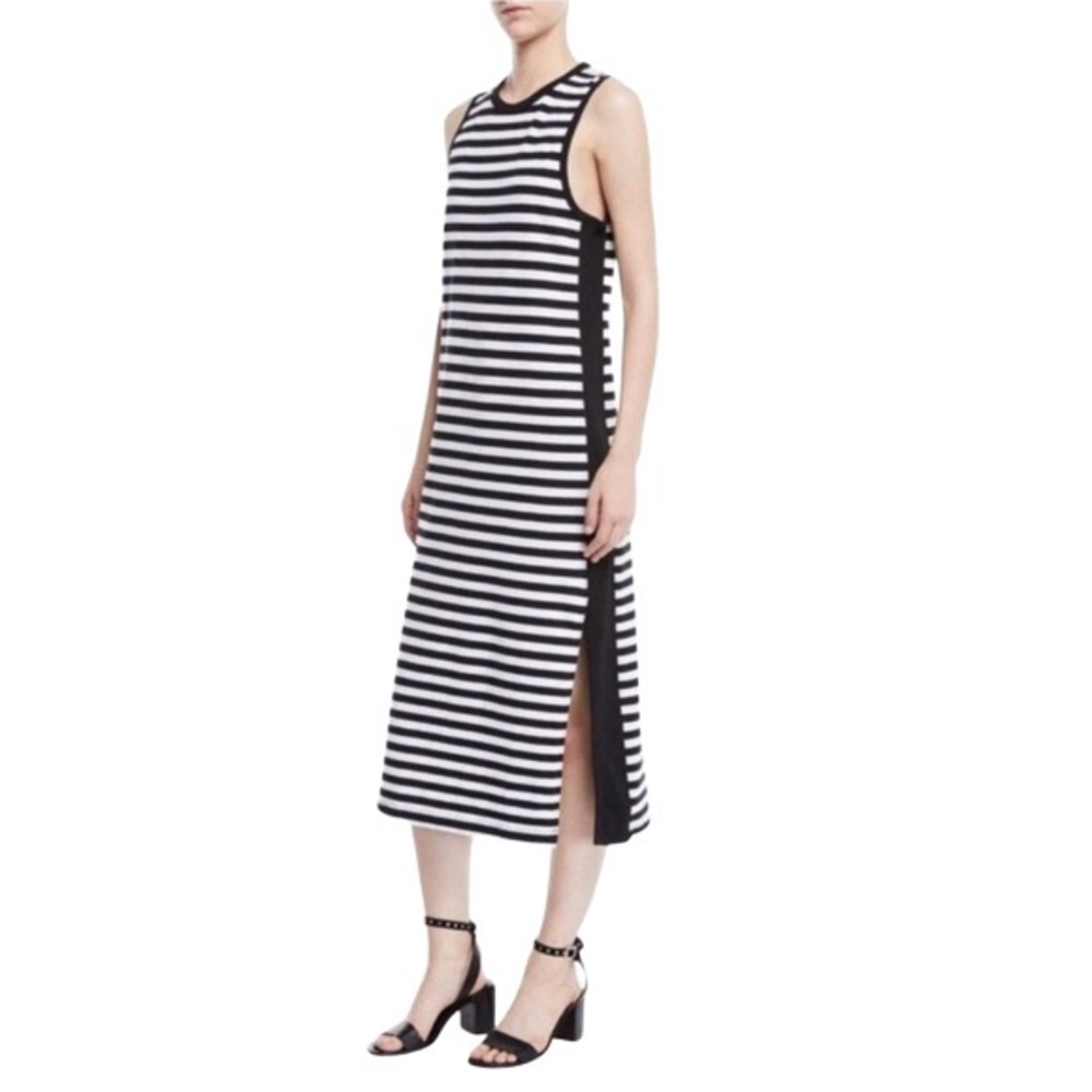 rag & bone Brit Striped Side-Split Tank Dress - Picture 1 of 10